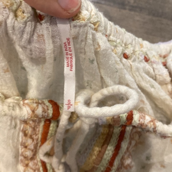 Free People Talia Embroidered Peasant Top - Picture 5 of 6